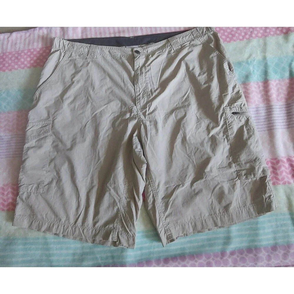 Columbia Sportwear Shorts Men 44,beige, Nylon, Polyester, Pockers,44 Inch Waist